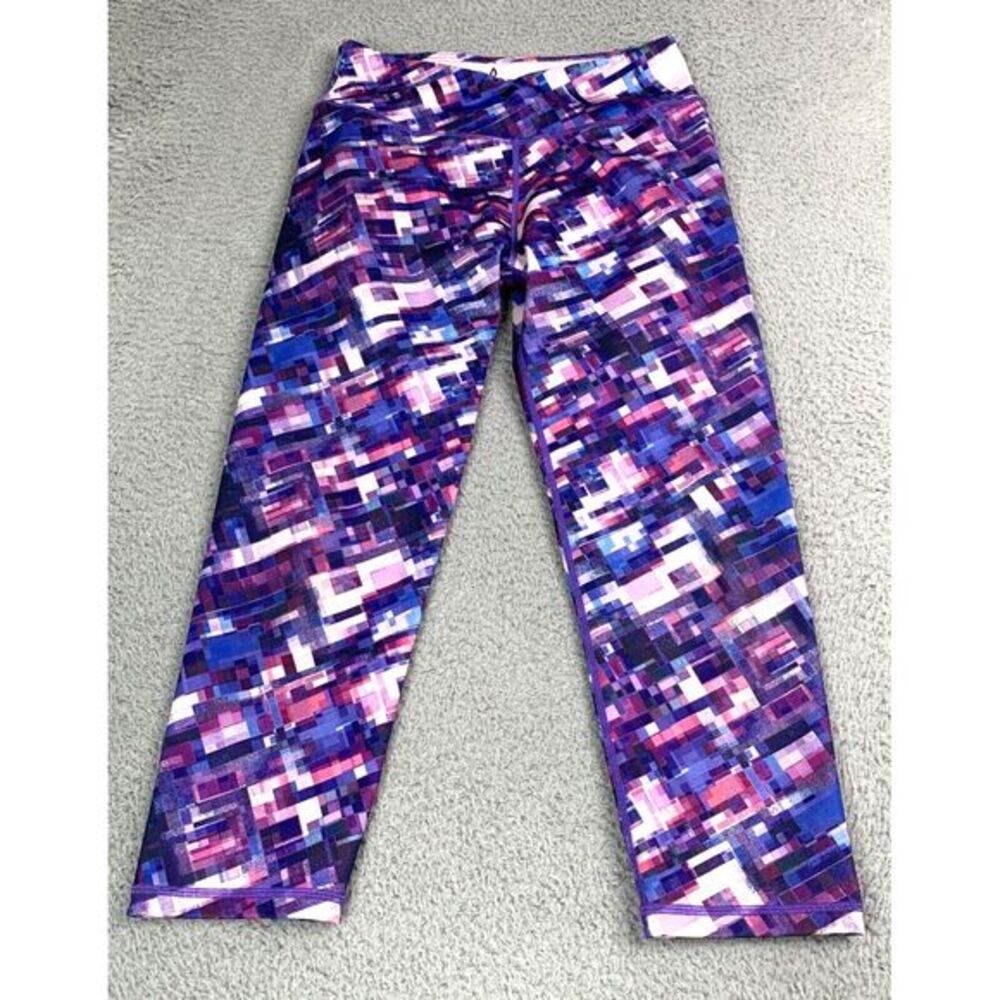 PrAna Leggings Womens‎ Small Blue Multicolor Legging Capri Athleticwear Gym Yoga